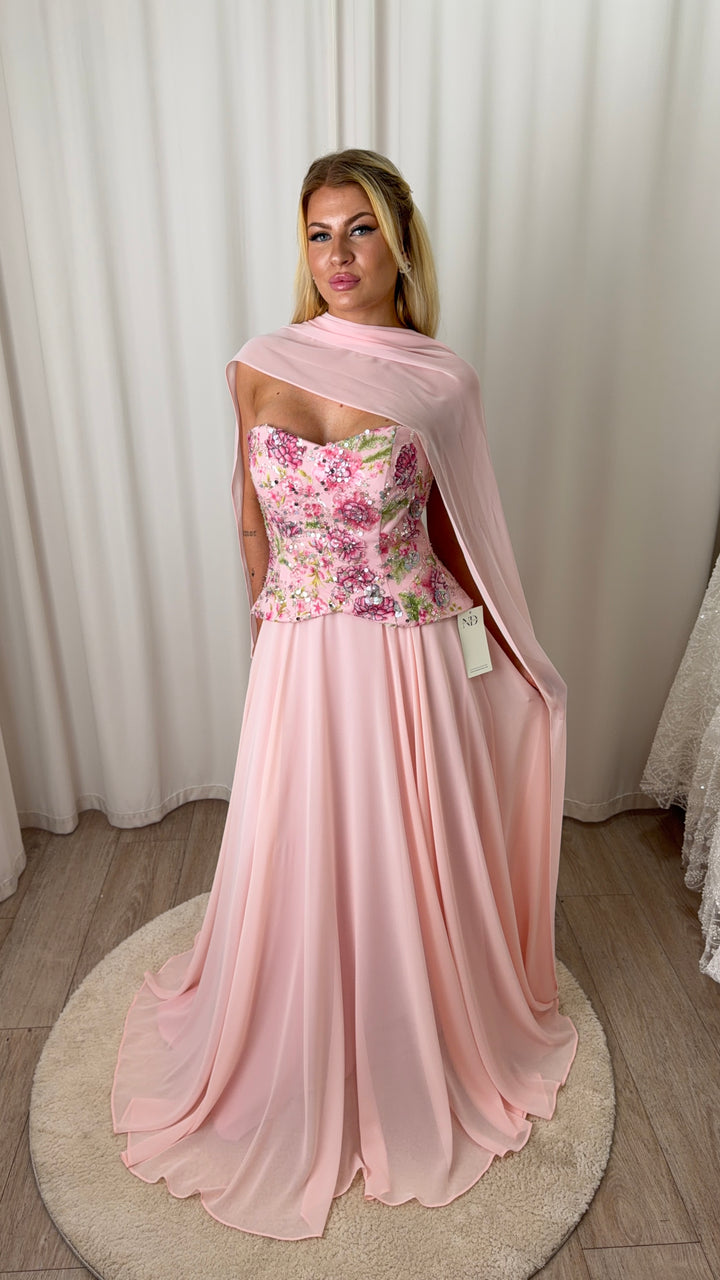 Soft Pink Flower Dress