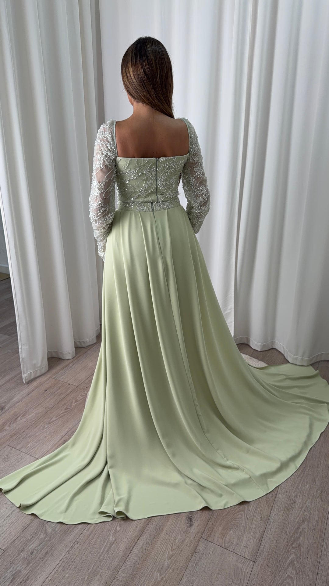 Pearl Lace Gown