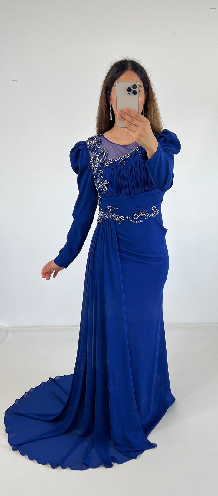 The Luna Dress Blue