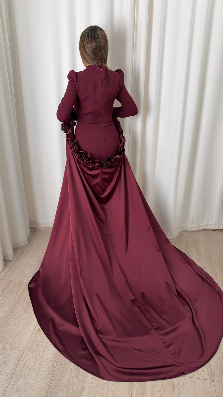 Bloom Bordeaux Gown