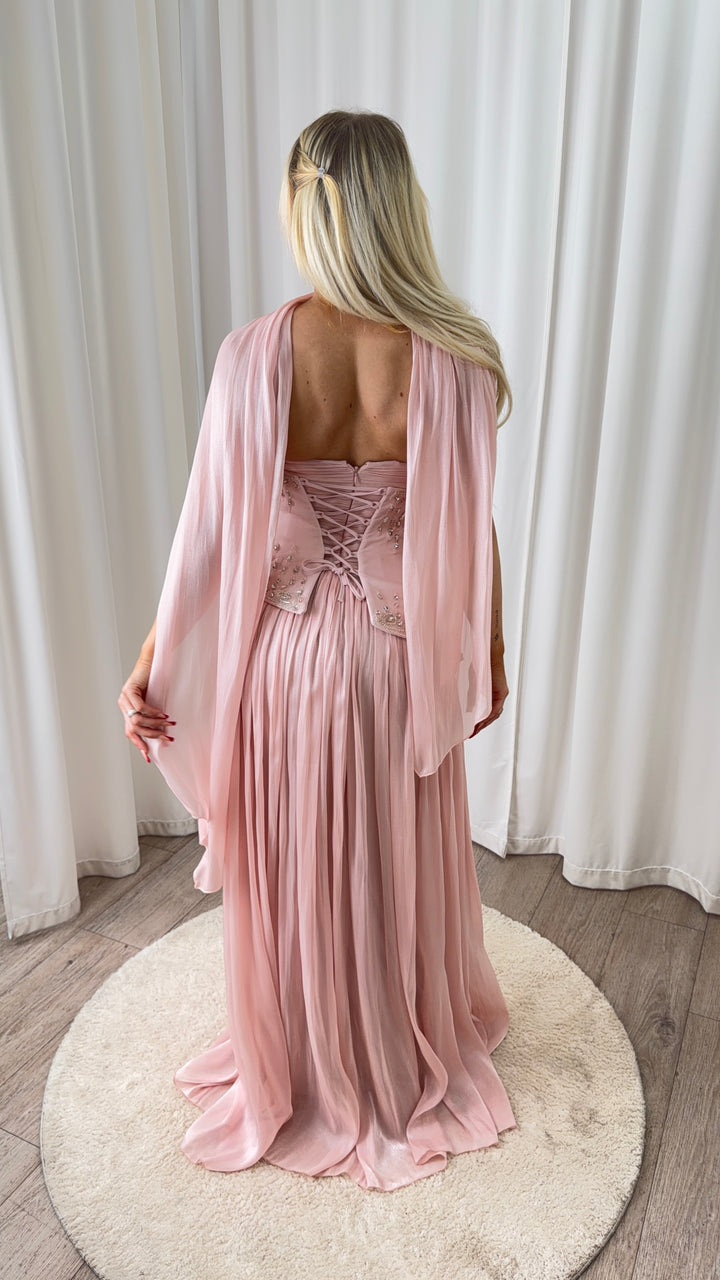 Soft Pink Corsett Dress