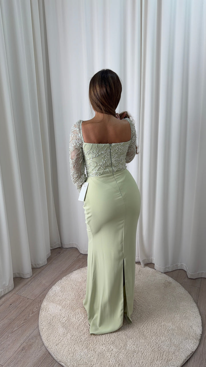 Pearl Lace Gown