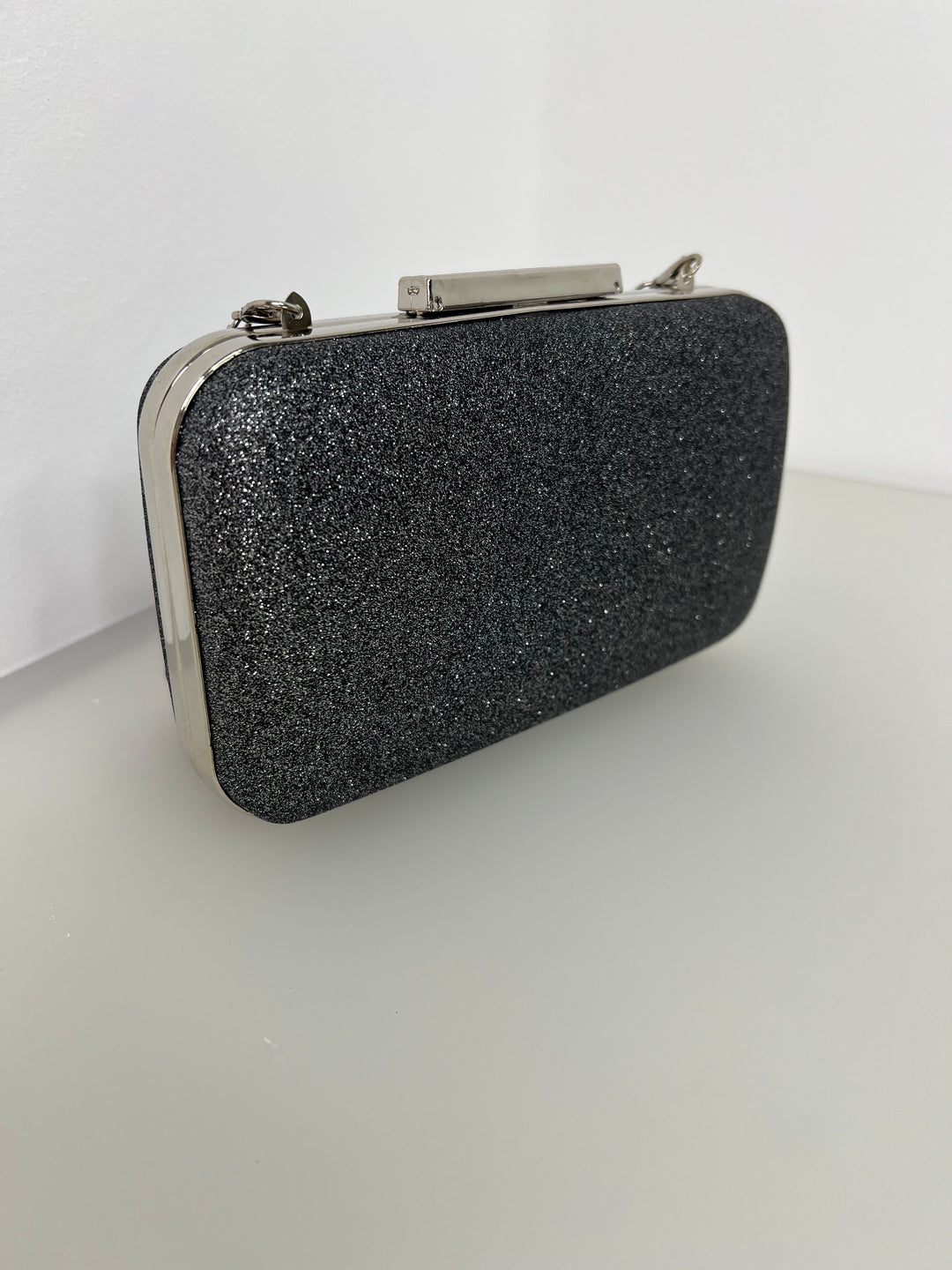 Black Glitter Clutch