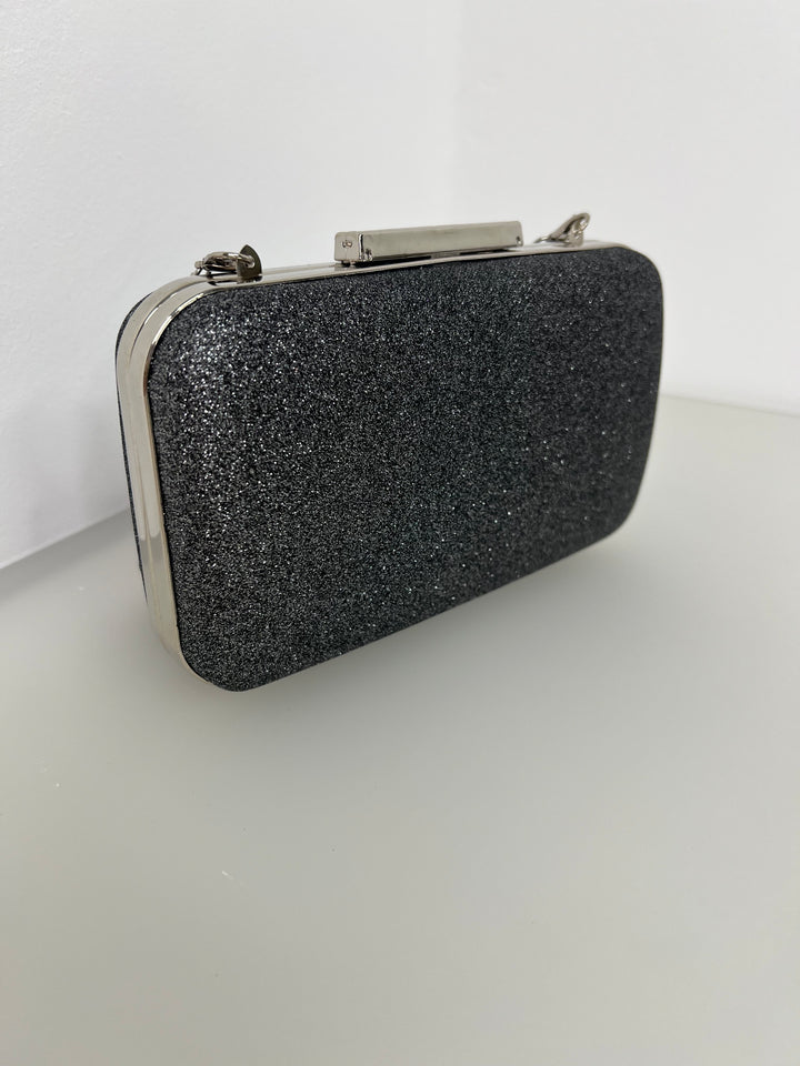 Black Glitter Clutch