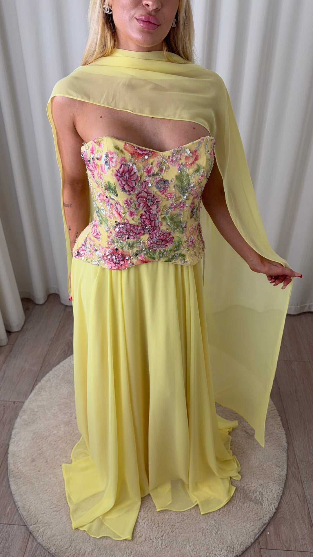 Butteryellow Flower Dress