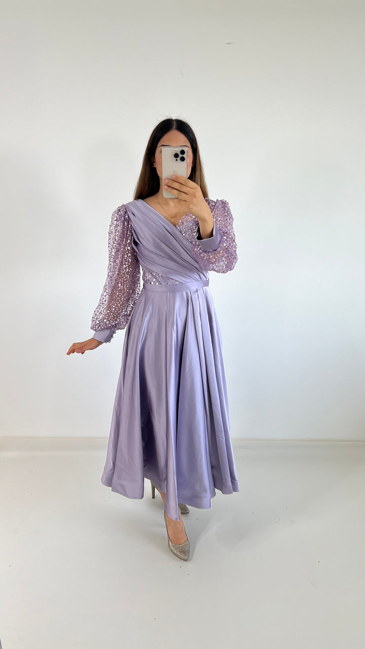 Ayla Midi Kleid Purple