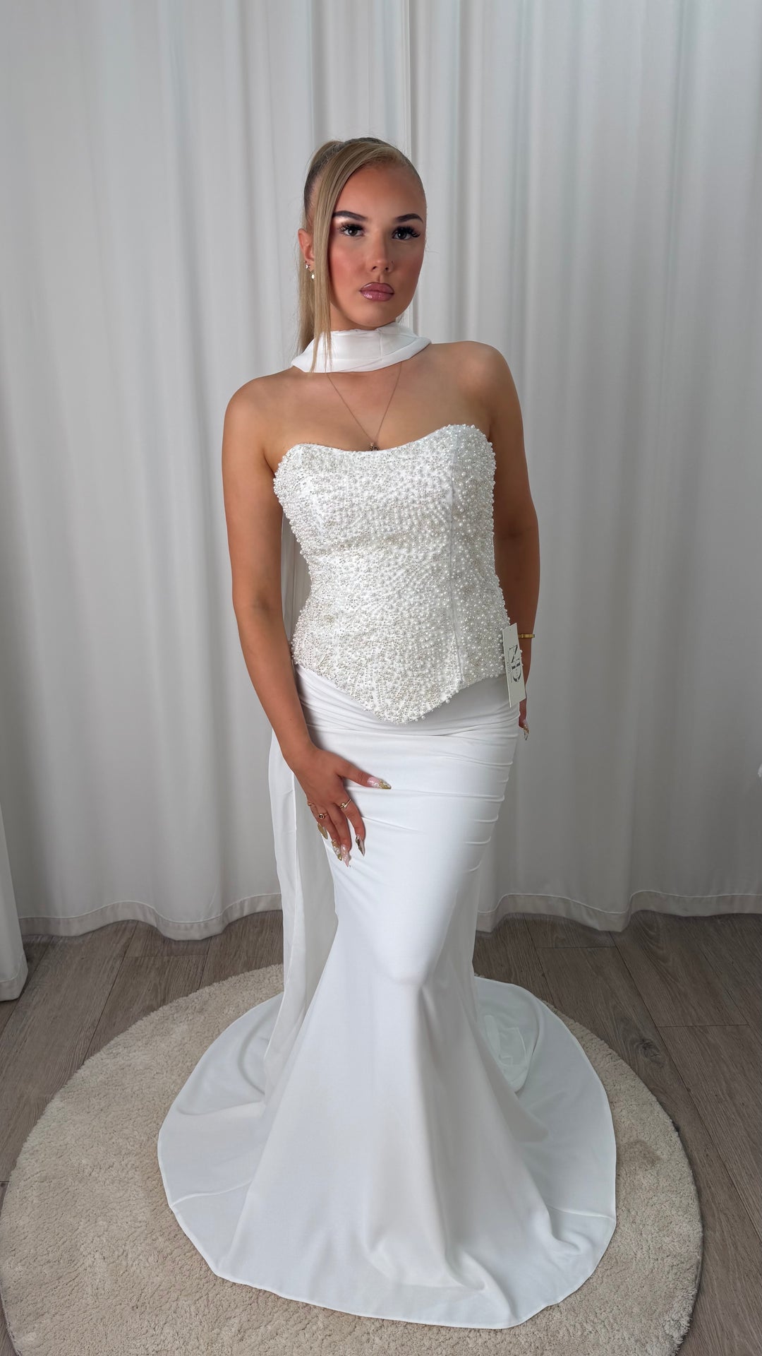 White Pearl Gown