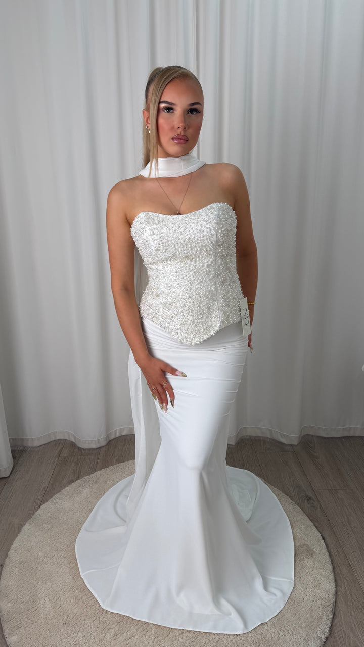 White Pearl Gown