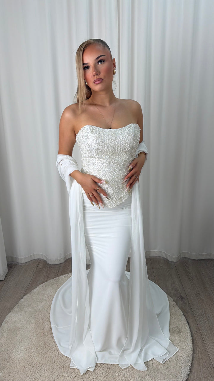 White Pearl Gown
