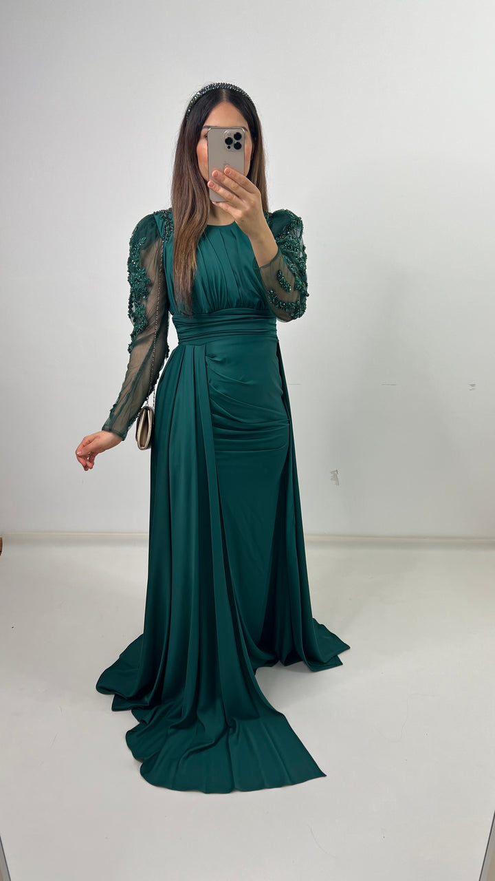 The Elin Dress green