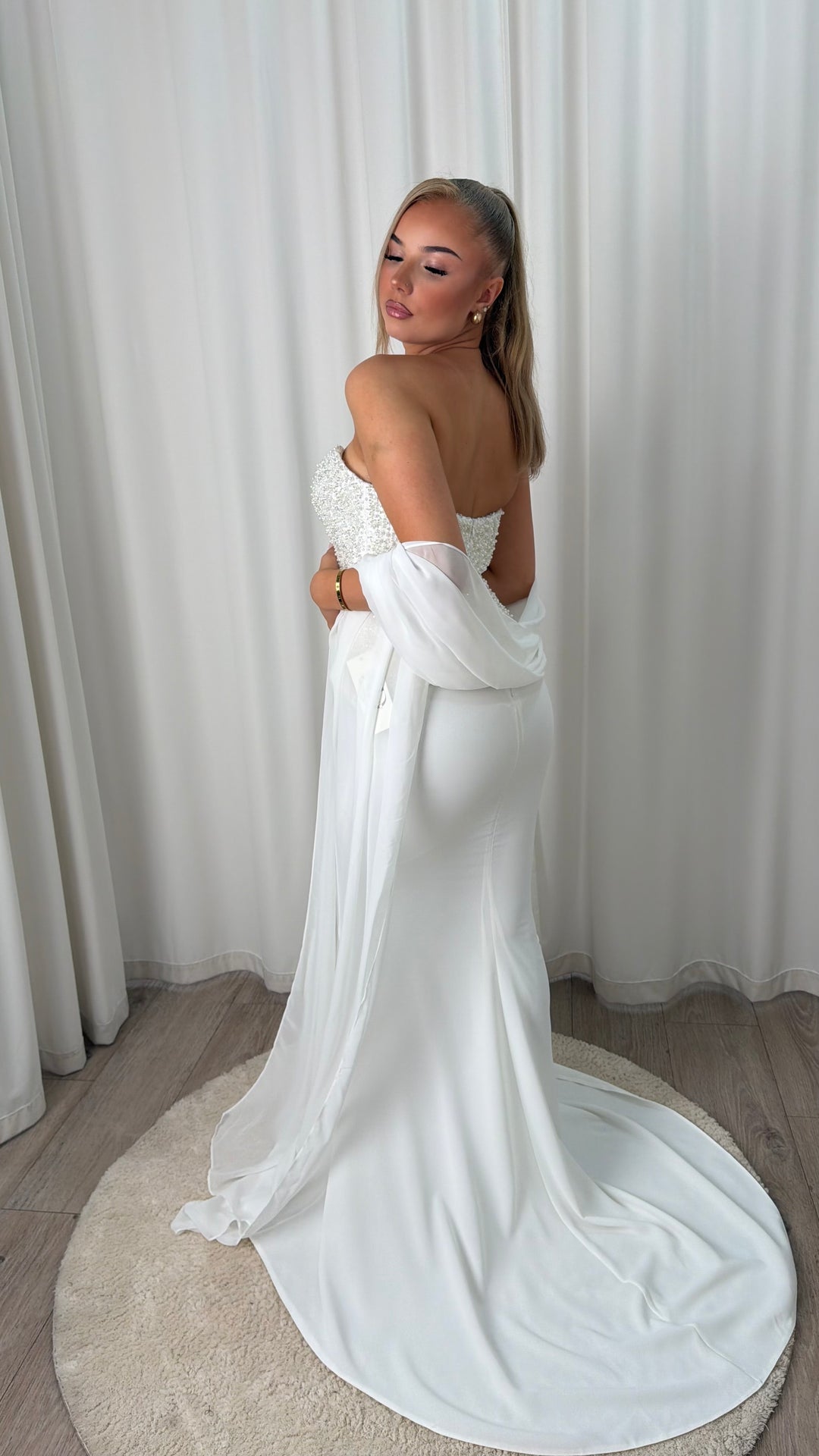 White Pearl Gown