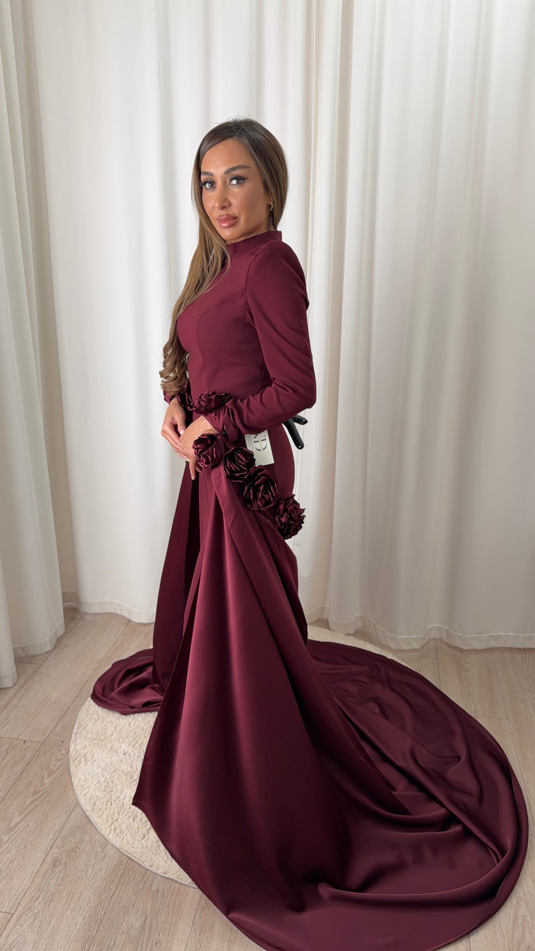 Bloom Bordeaux Gown