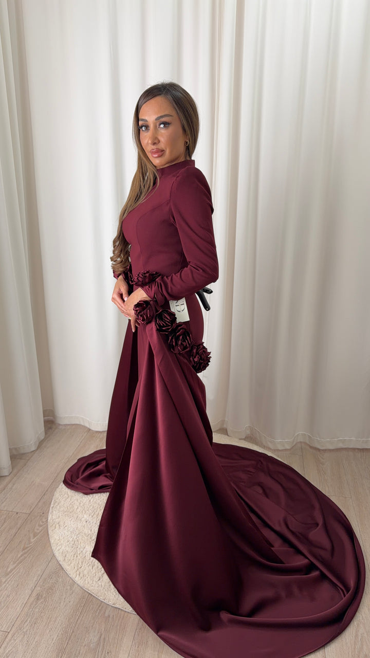 Bloom Bordeaux Gown