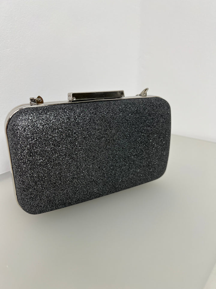 Black Glitter Clutch