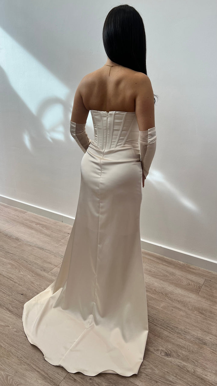 Beige Lady Dress