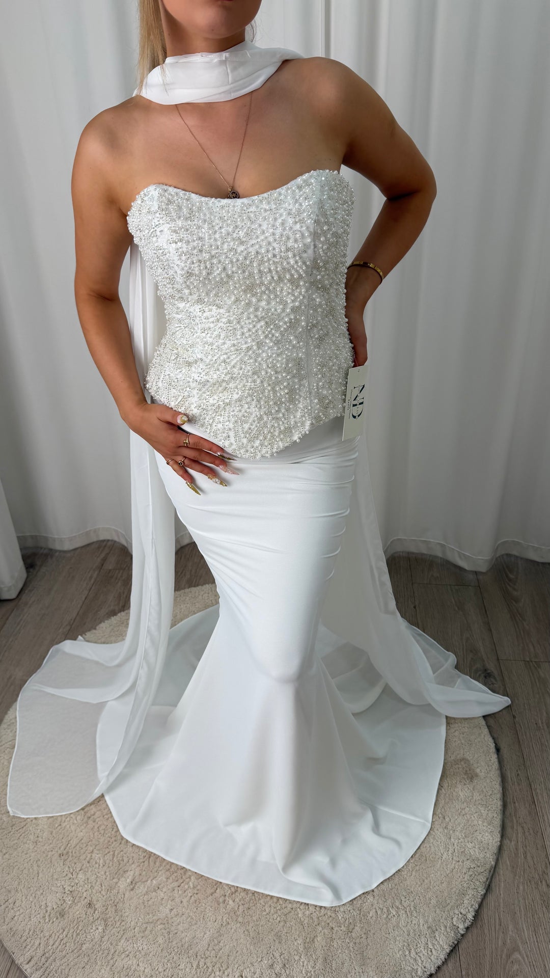White Pearl Gown
