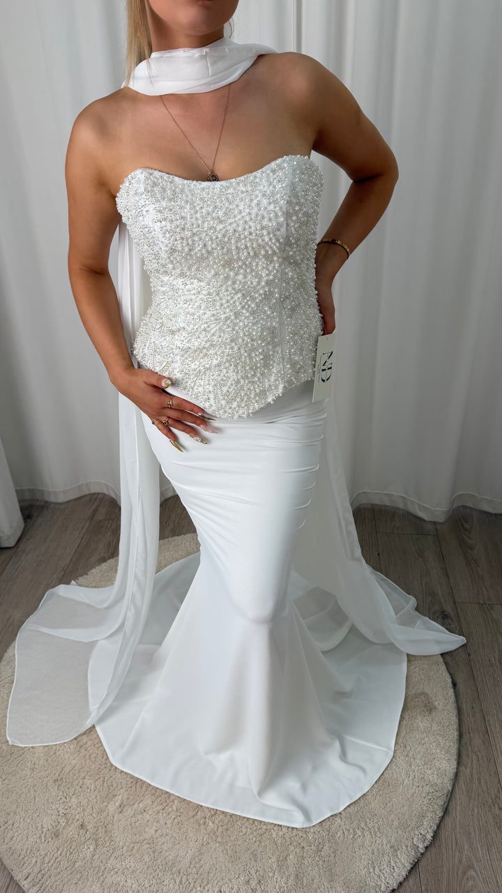 White Pearl Gown