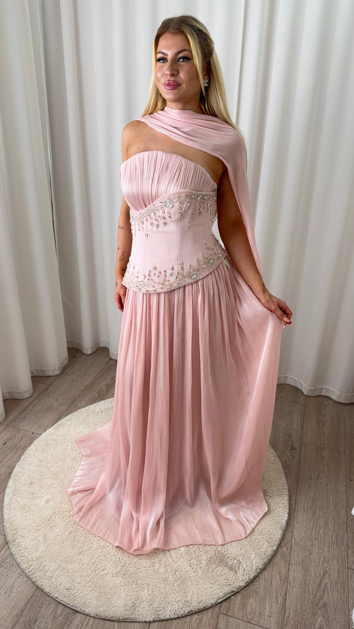 Soft Pink Corsett Dress
