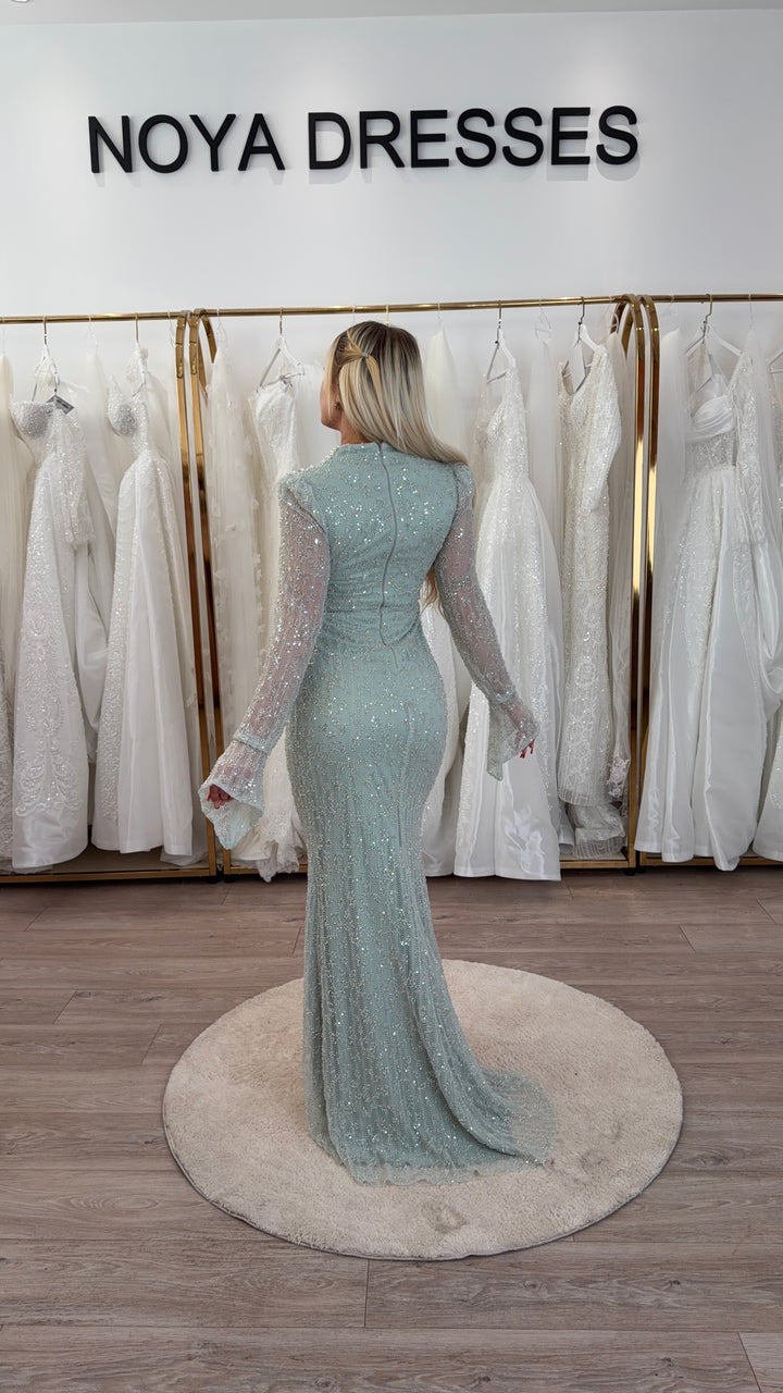 Exclusiv Mint Pearl Gown