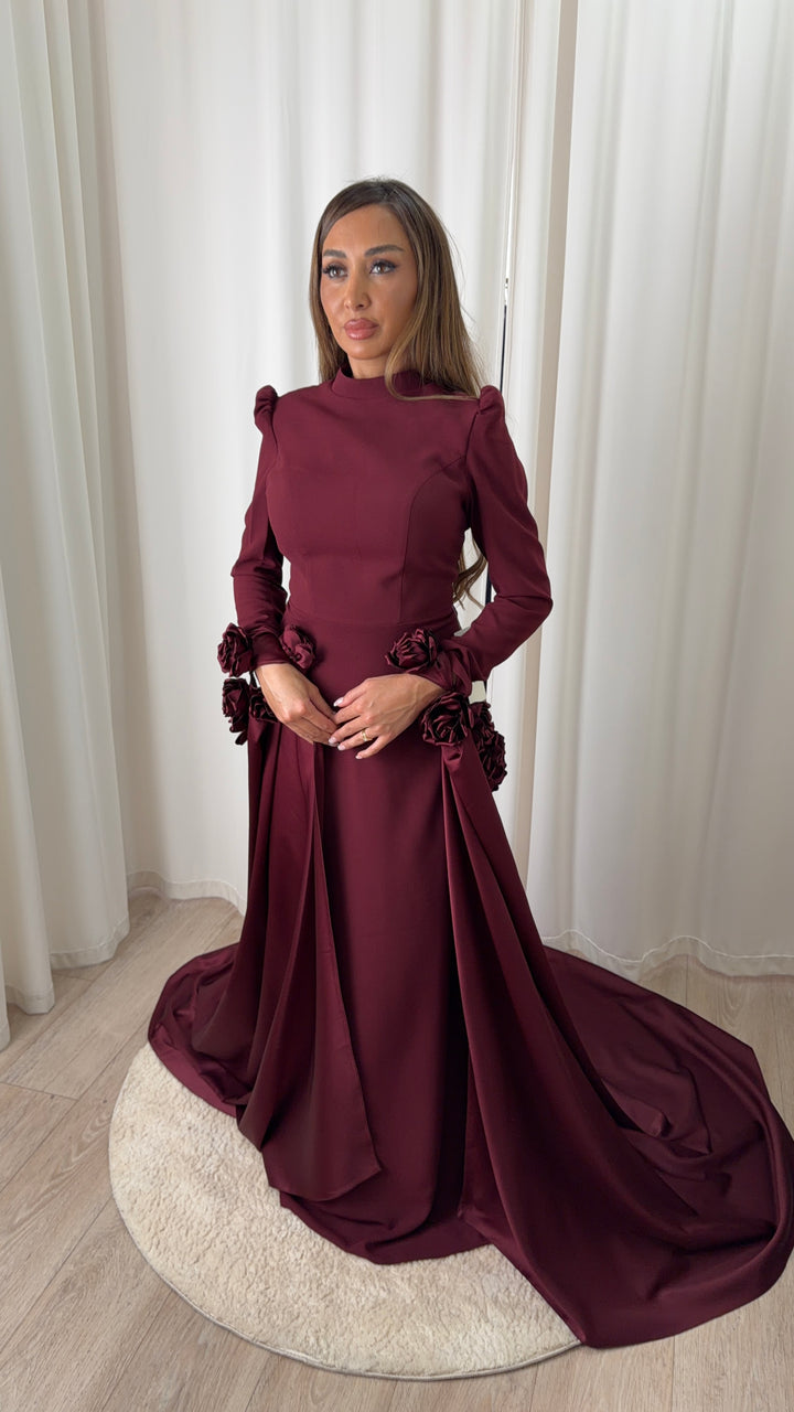 Bloom Bordeaux Gown