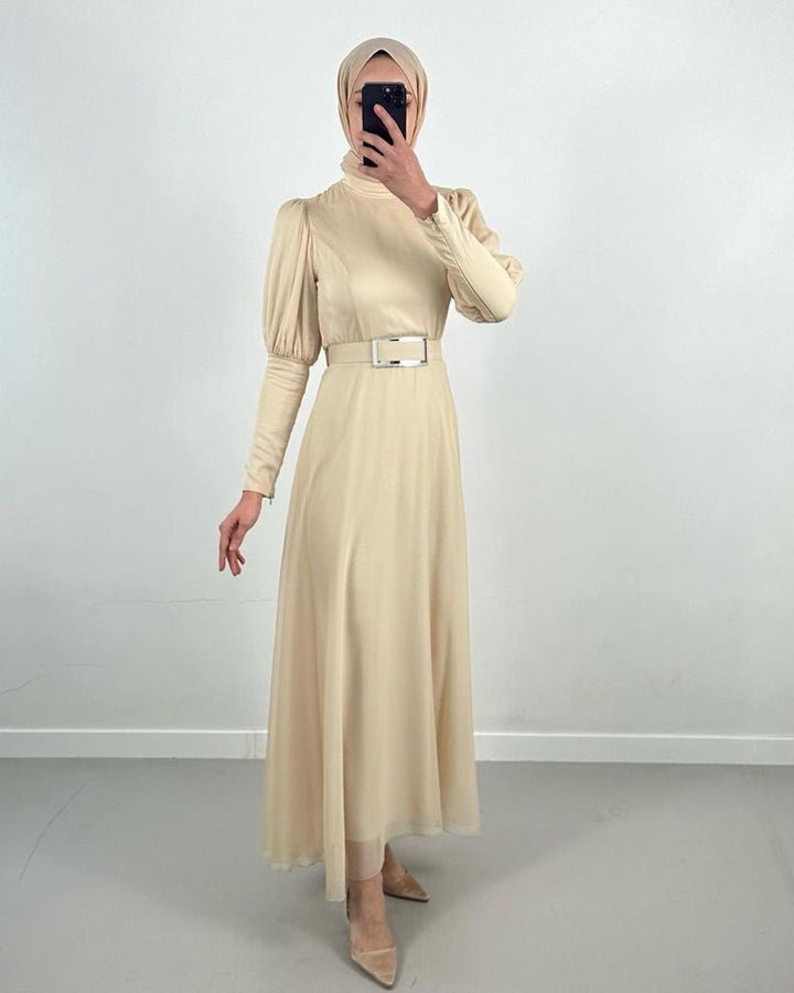 Robe Quotidien Hijab Beige