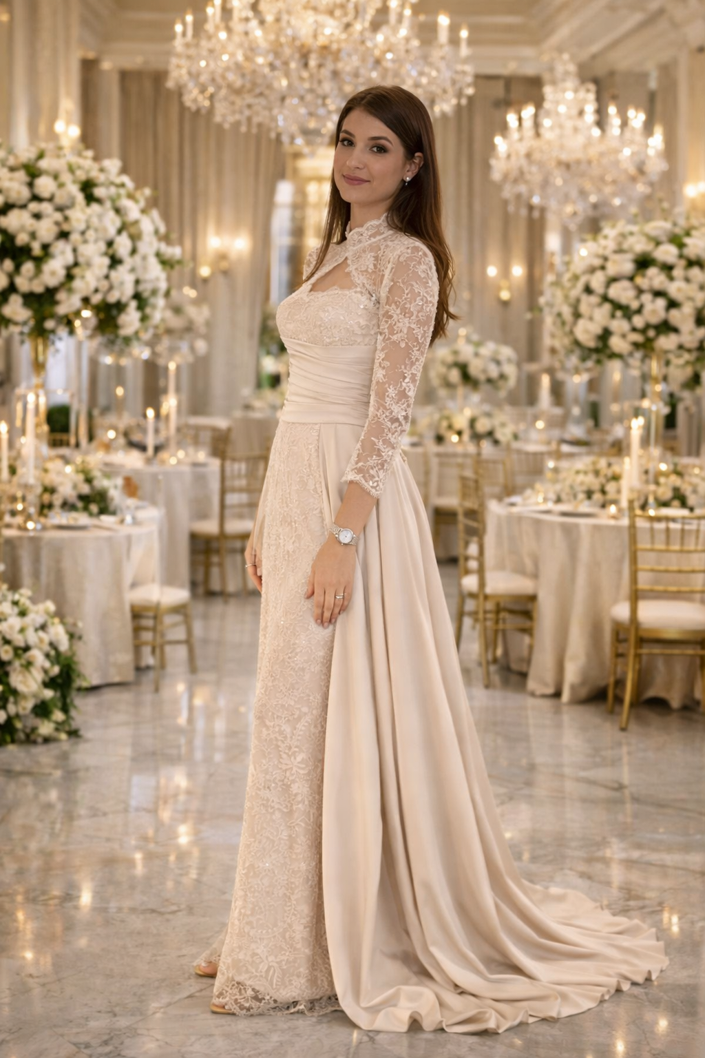 Aurelia Dress – Beige