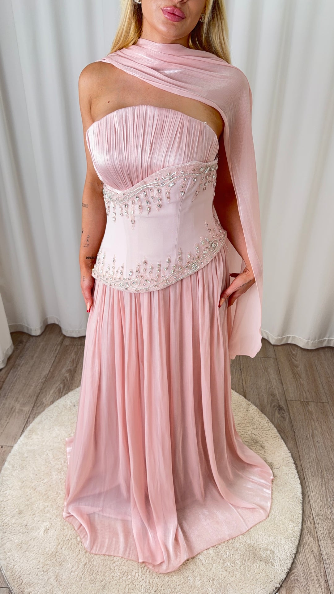 Soft Pink Corsett Dress