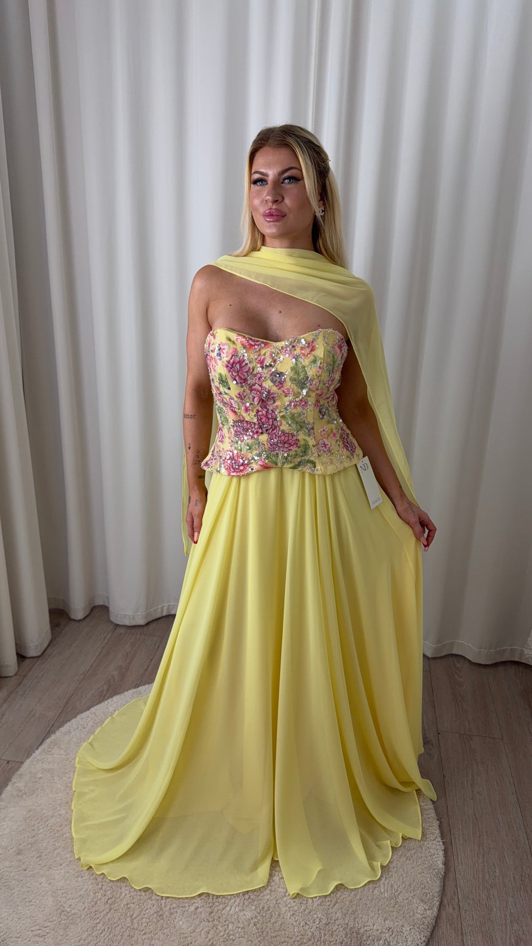 Butteryellow Flower Dress