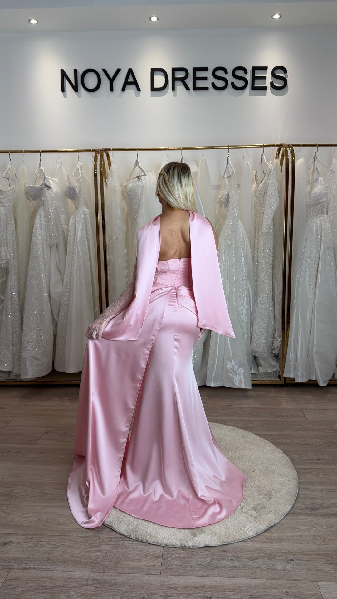Satin Flower Dress